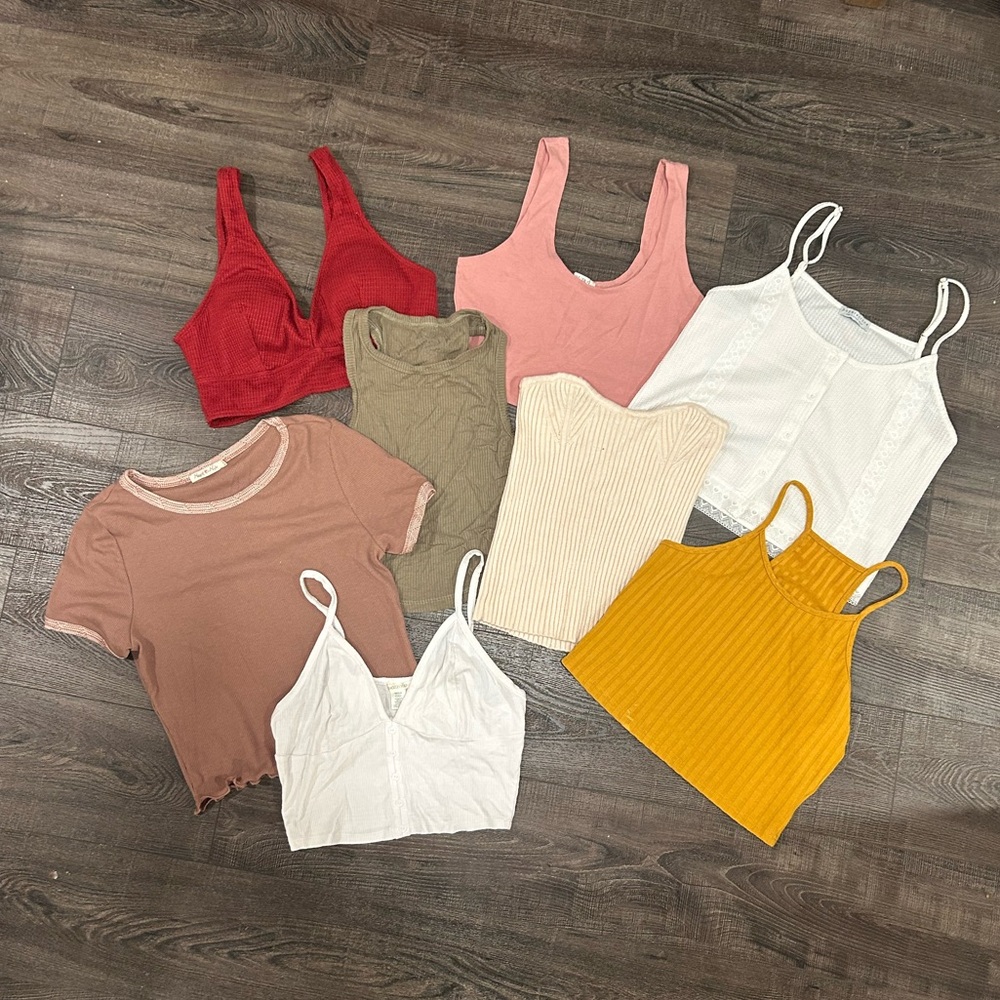 Summer Tank tops/Halter tops lot bundle of 8